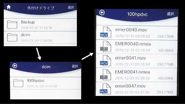 f520ｇのフォルダ構成