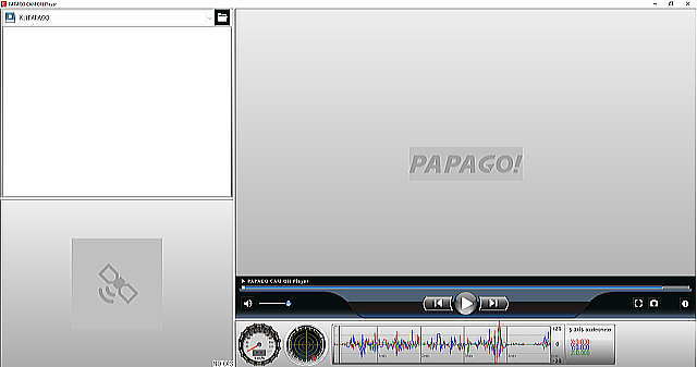Papago CamON Playerの初期画面