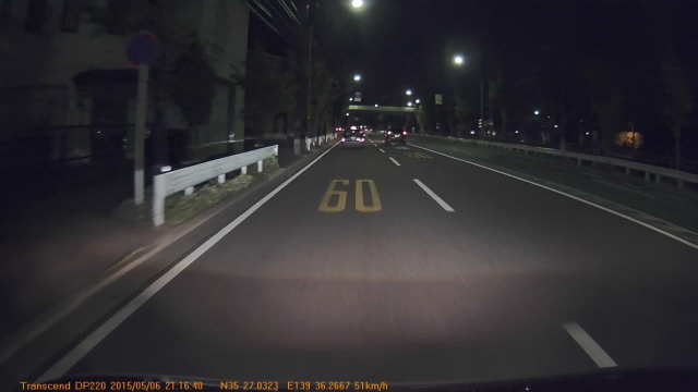 道路表示60km/hと道路標識