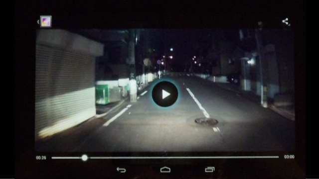 Nexus7でのDrivePro220動画再生
