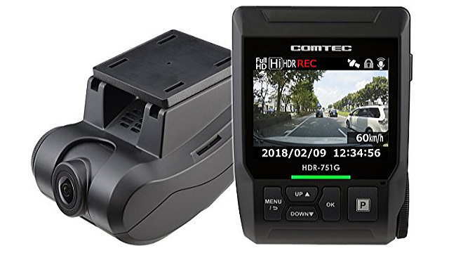 コムテック(COMTEC) HDR-751G（GPS＋WDR/HDR＋Gセンサー＋広角168度＋駐車中録画OP＋スマート取付タイプ）
