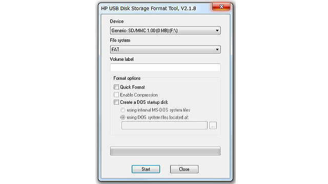 HP USB Disk Storage Format Tool V2.18