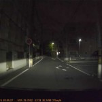 DrivePro220＋HONDAフィット3の夜間画像
