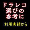 利用実績から選ぶ！ドラレコ