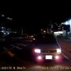 GoSafe S36GS1のリアカメラ映像（夜）